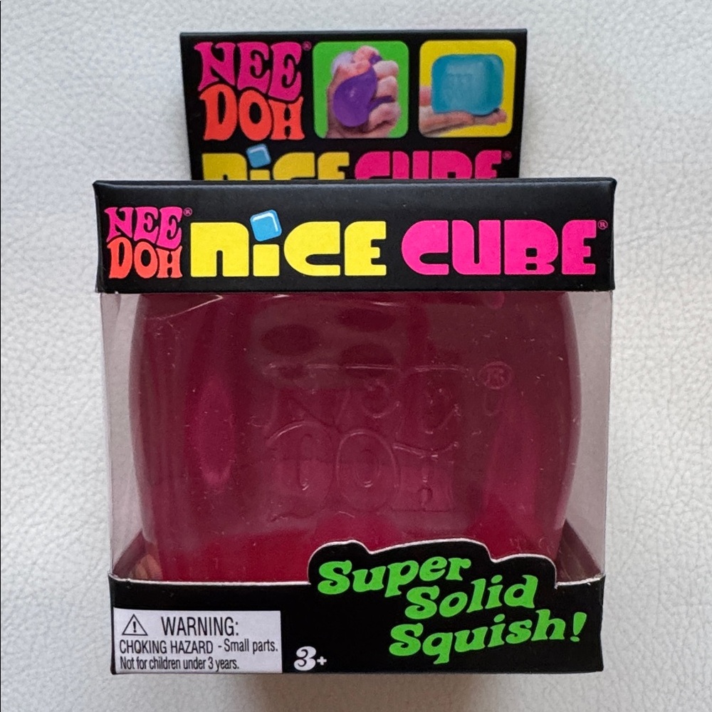 SHIPS TODAY! Nee Doh Nice Cube, Pink Squishy Fidget TikTok Viral Toy NEW